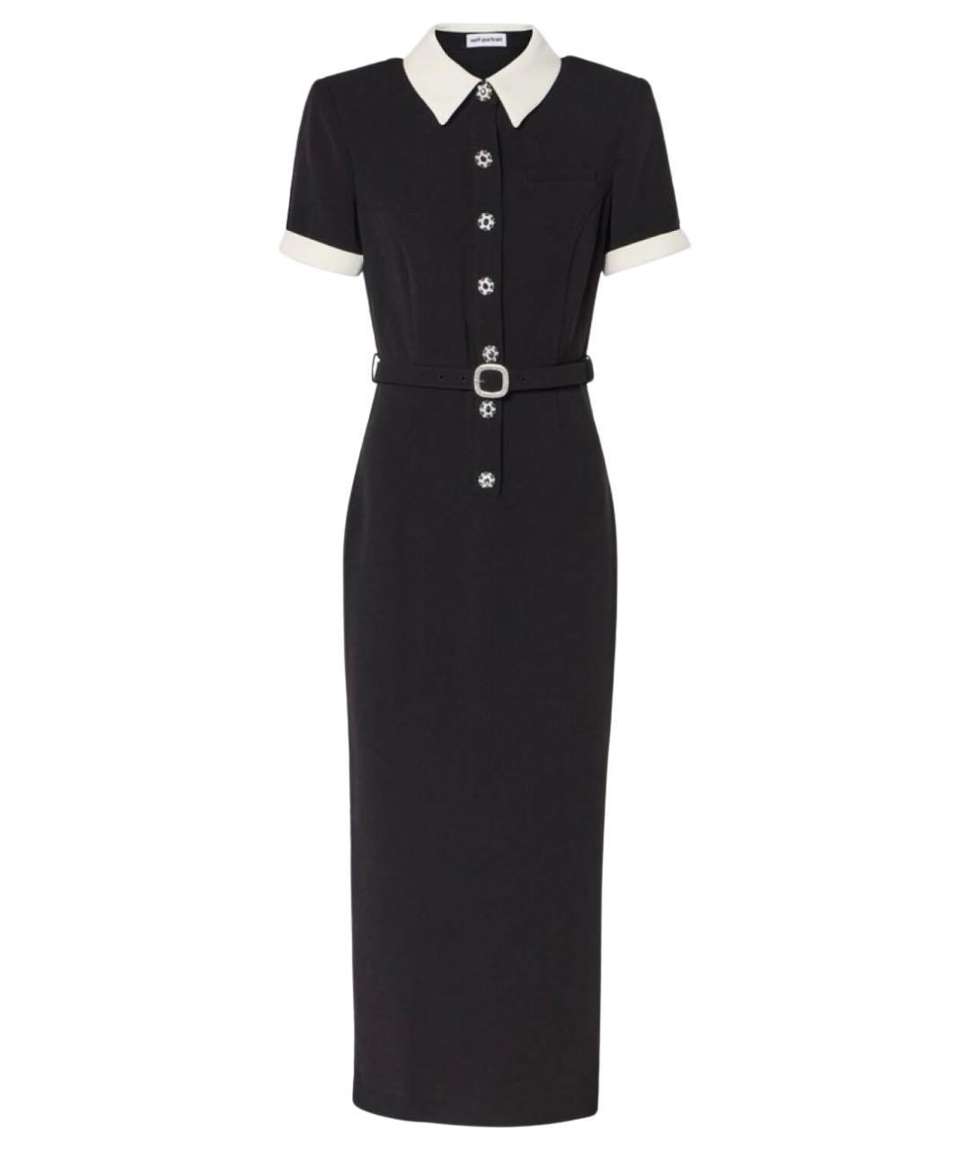 SELF-PORTRAIT Черное коктейльное платье, фото 1