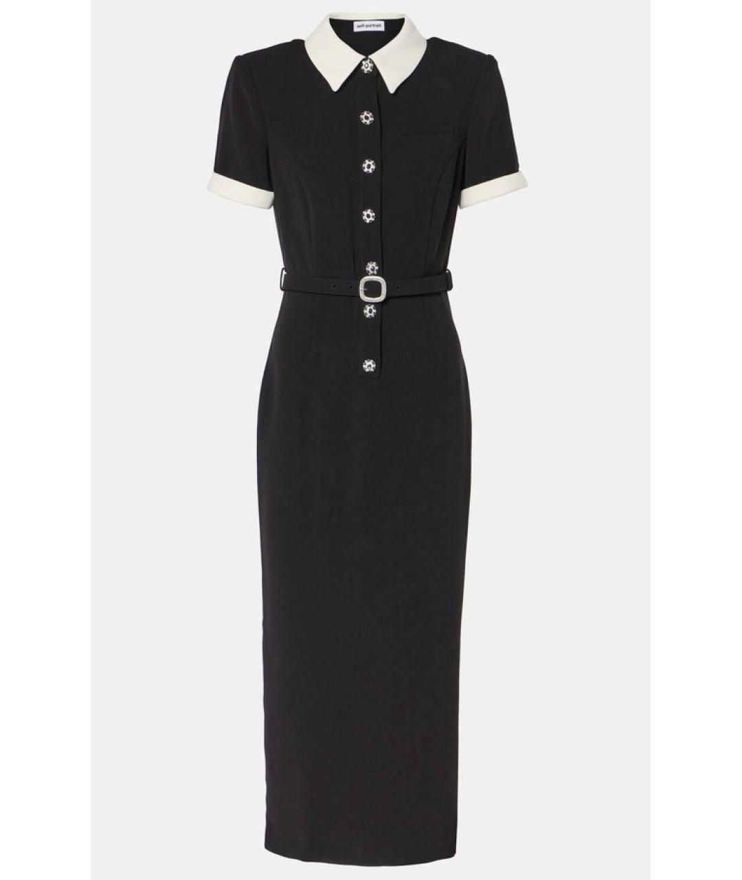 SELF-PORTRAIT Черное коктейльное платье, фото 8