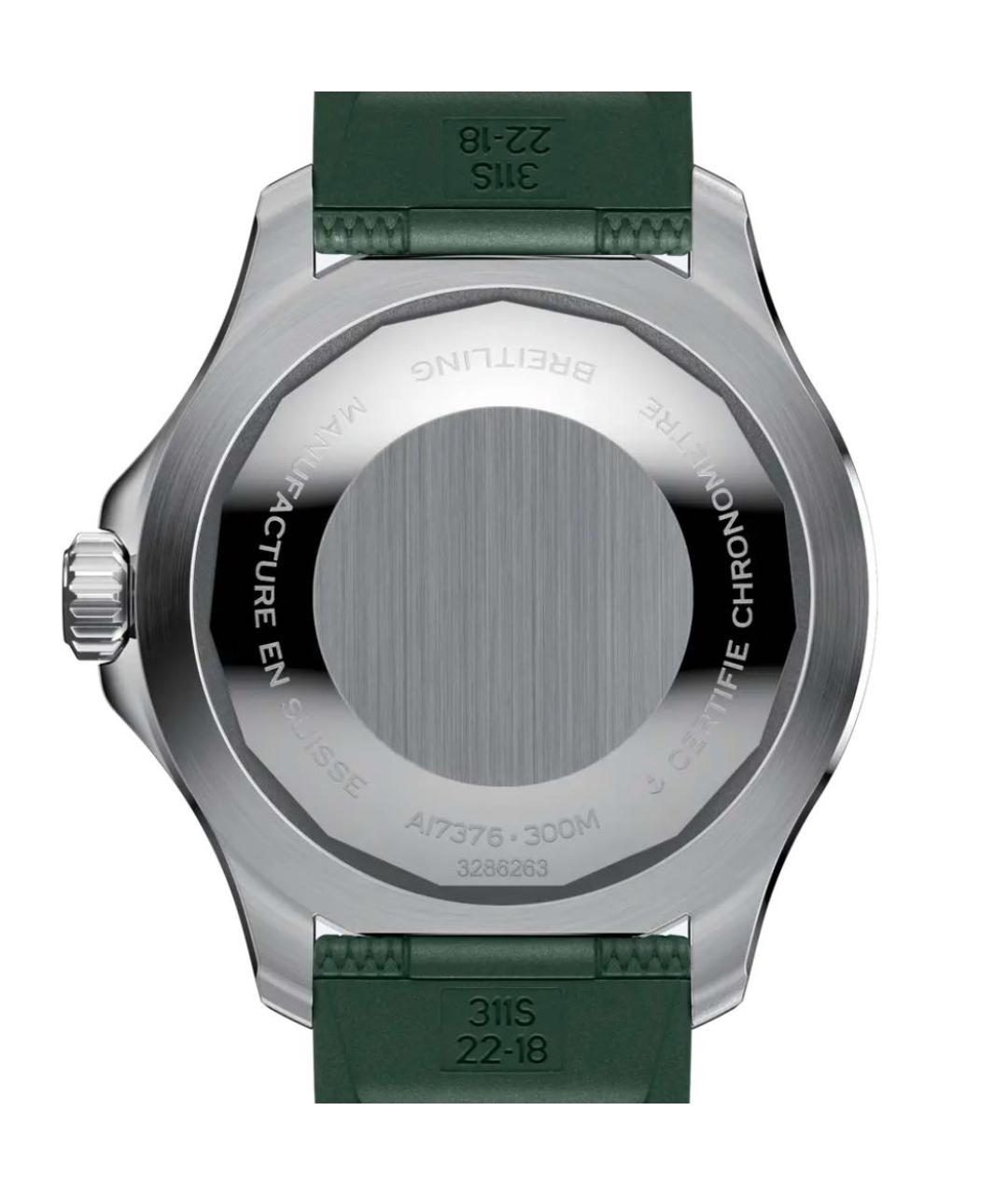 BREITLING SUPEROCEAN Зеленые металлические часы, фото 4