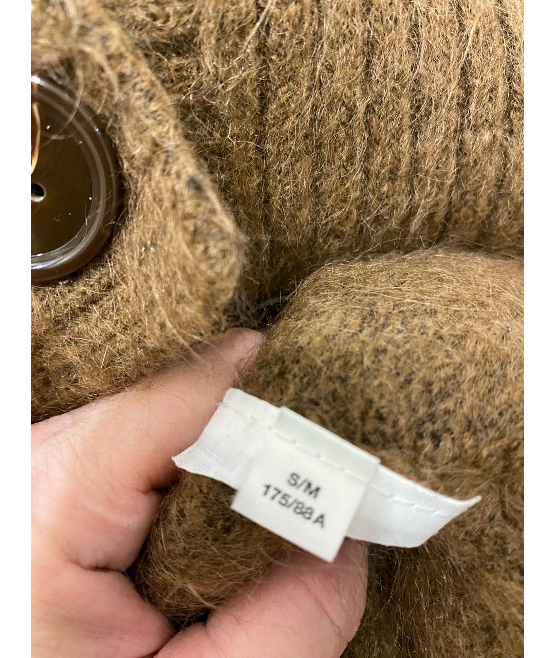 ACNE STUDIOS Коричневый шерстяной кардиган, фото 6