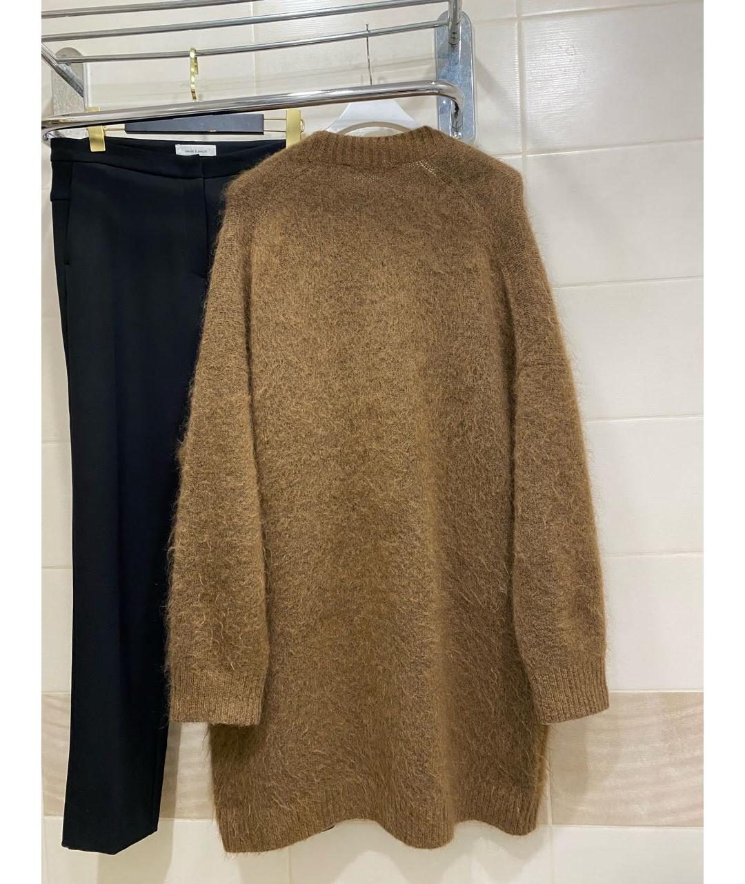 ACNE STUDIOS Коричневый шерстяной кардиган, фото 3