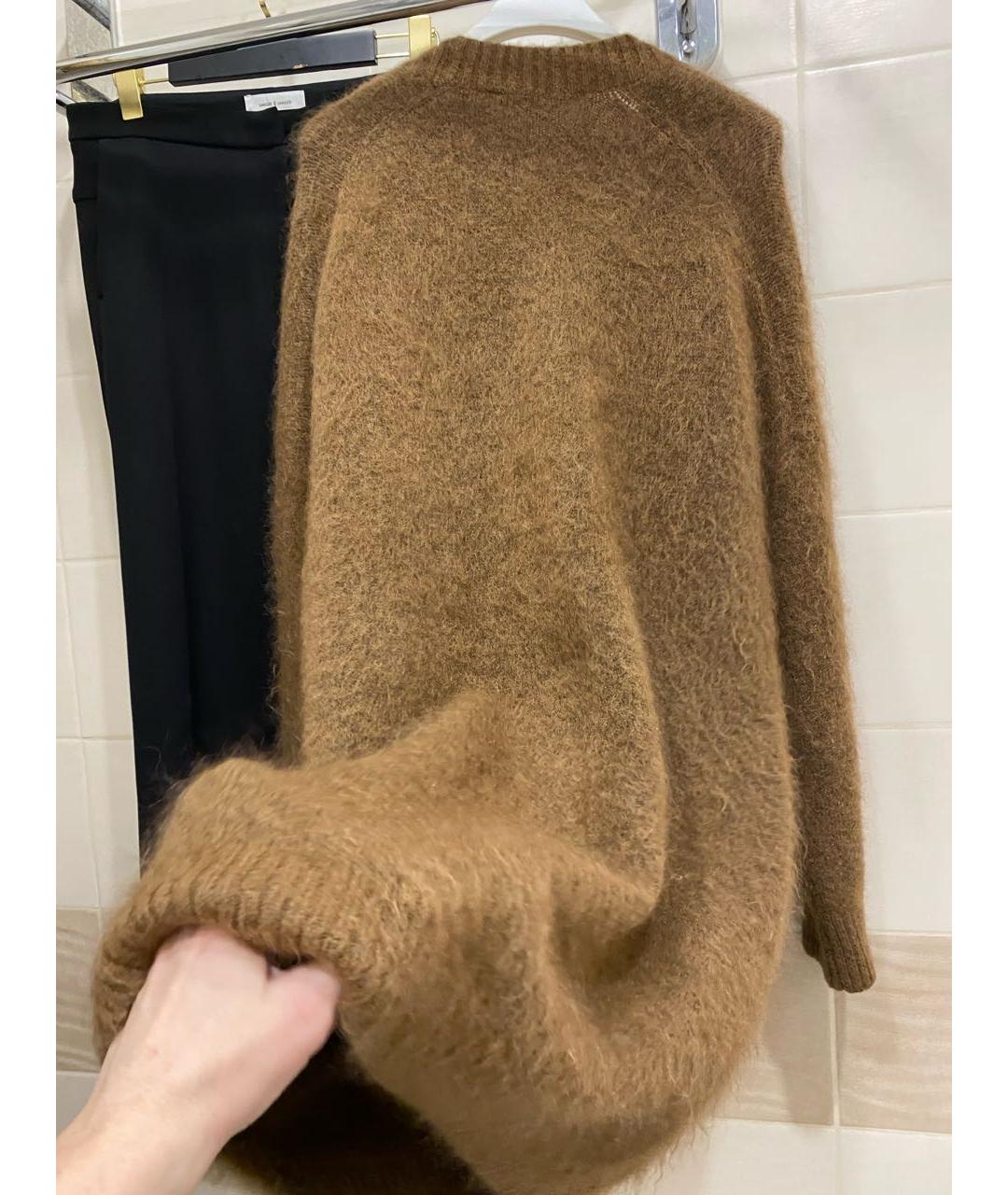 ACNE STUDIOS Коричневый шерстяной кардиган, фото 8