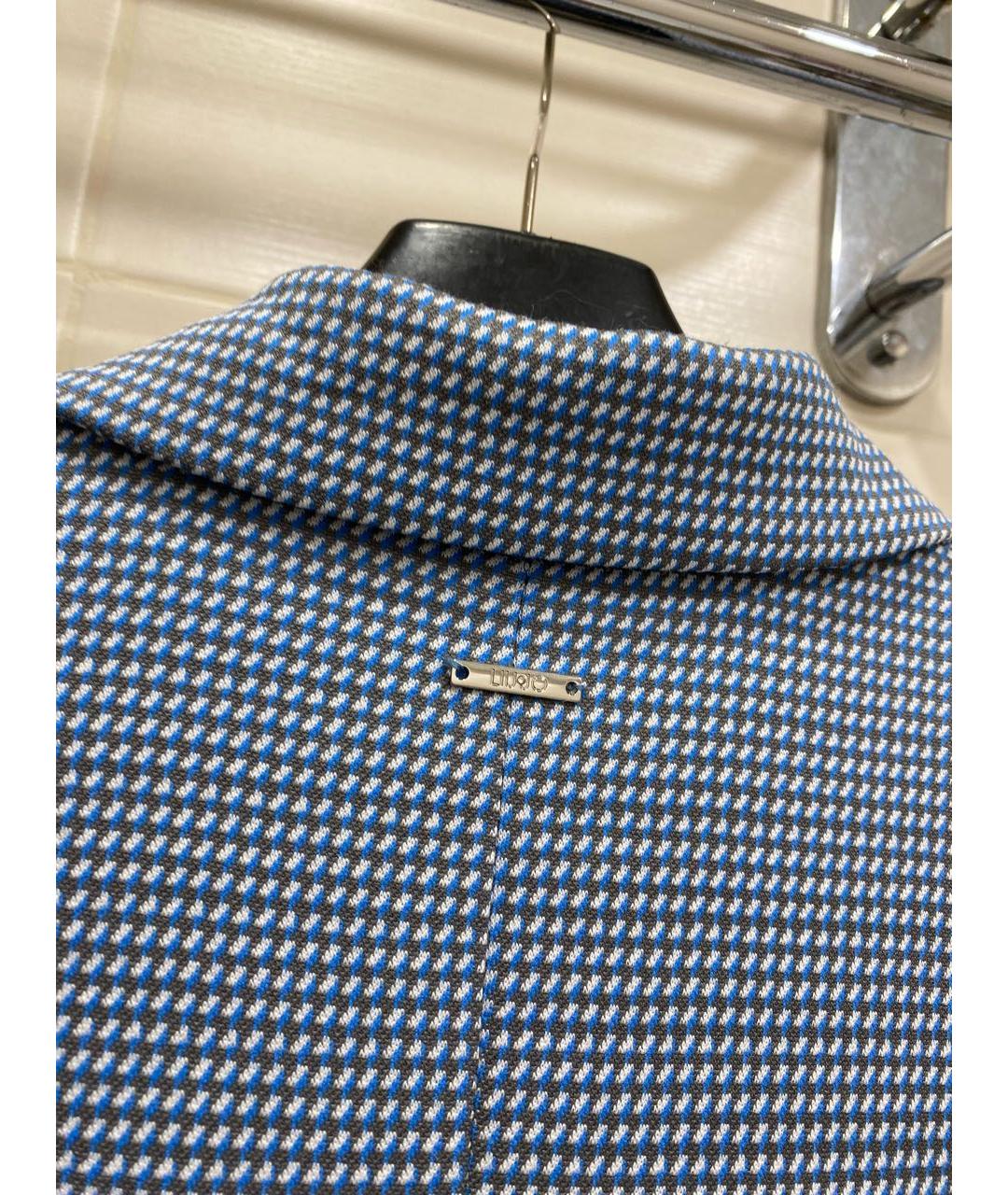 LIU JO Голубой хлопковый жакет/пиджак, фото 7