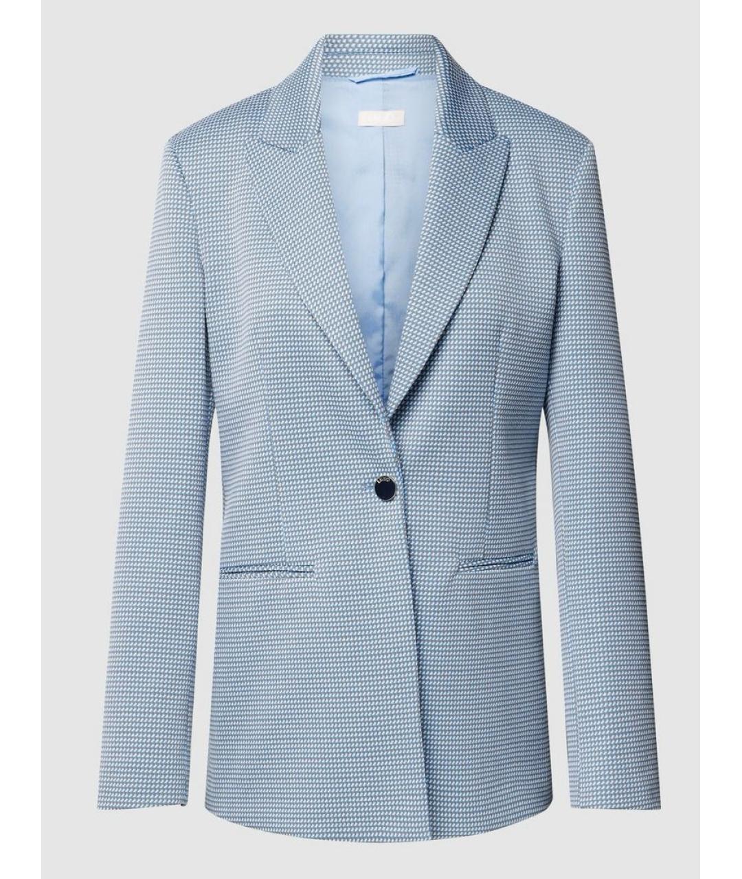 LIU JO Голубой хлопковый жакет/пиджак, фото 9