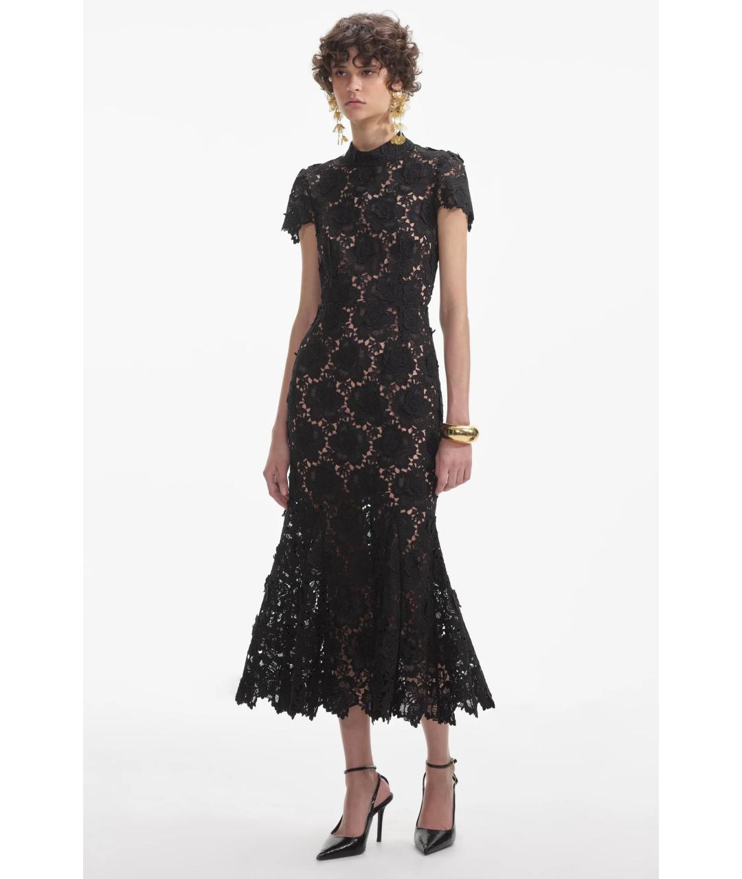 SELF-PORTRAIT Черное коктейльное платье, фото 3