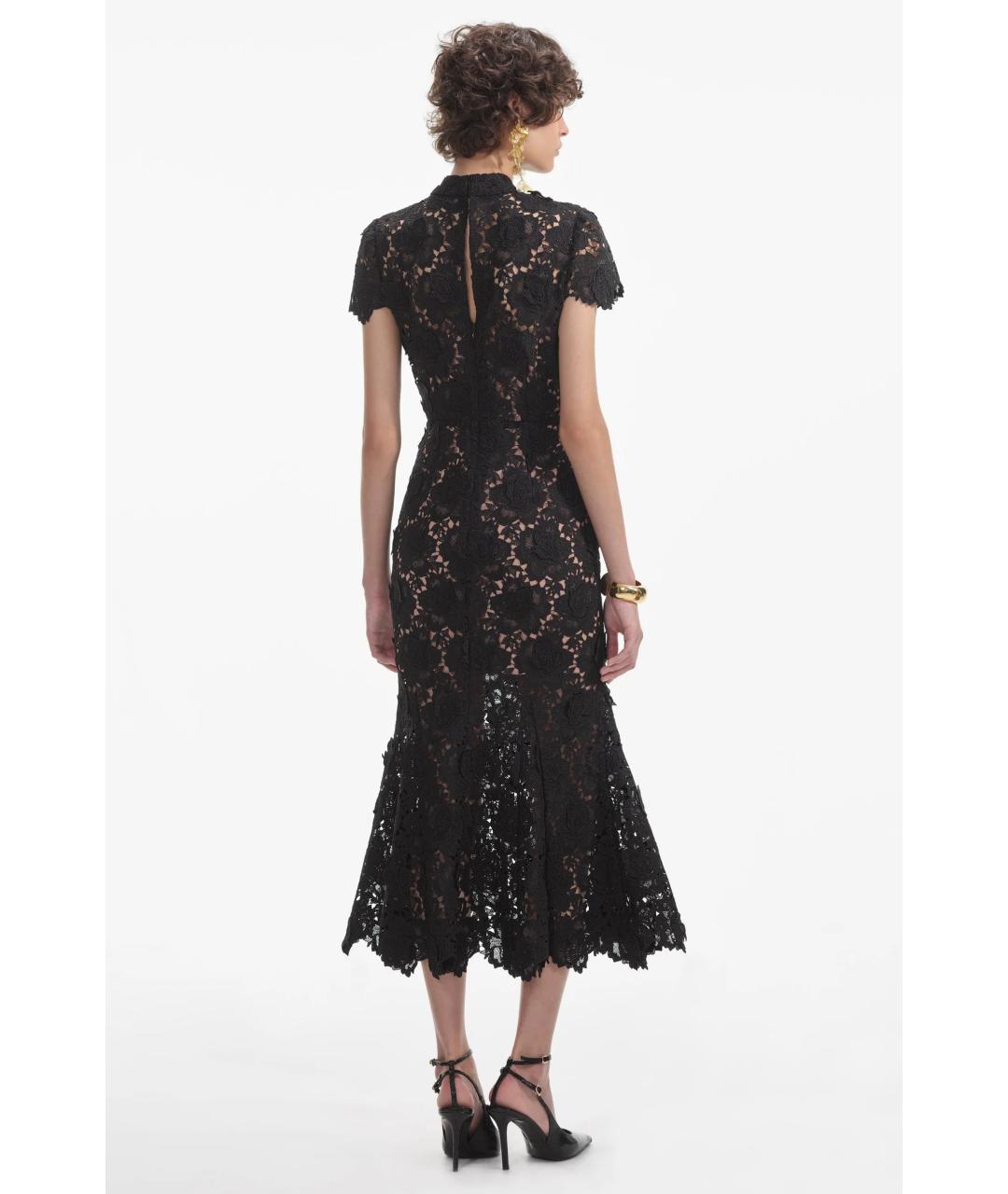 SELF-PORTRAIT Черное коктейльное платье, фото 4