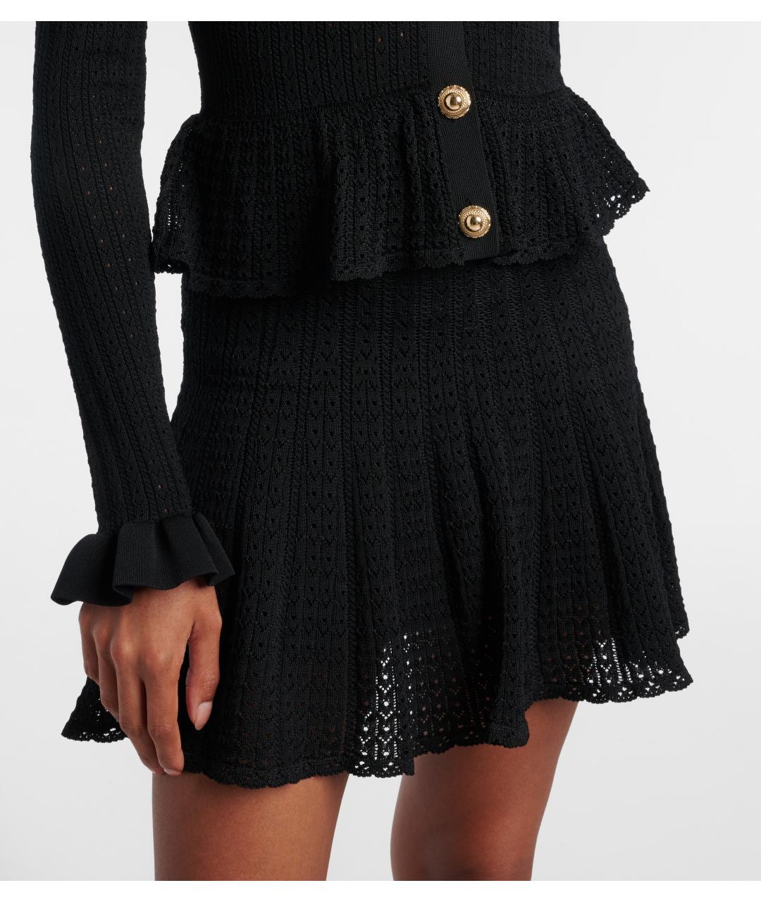 SELF-PORTRAIT Черное коктейльное платье, фото 8