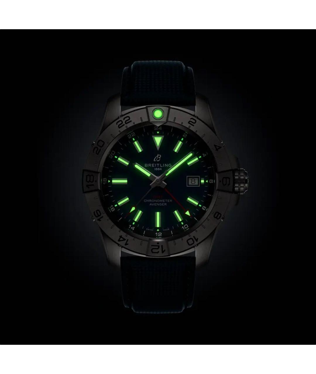 BREITLING Синие металлические часы, фото 6