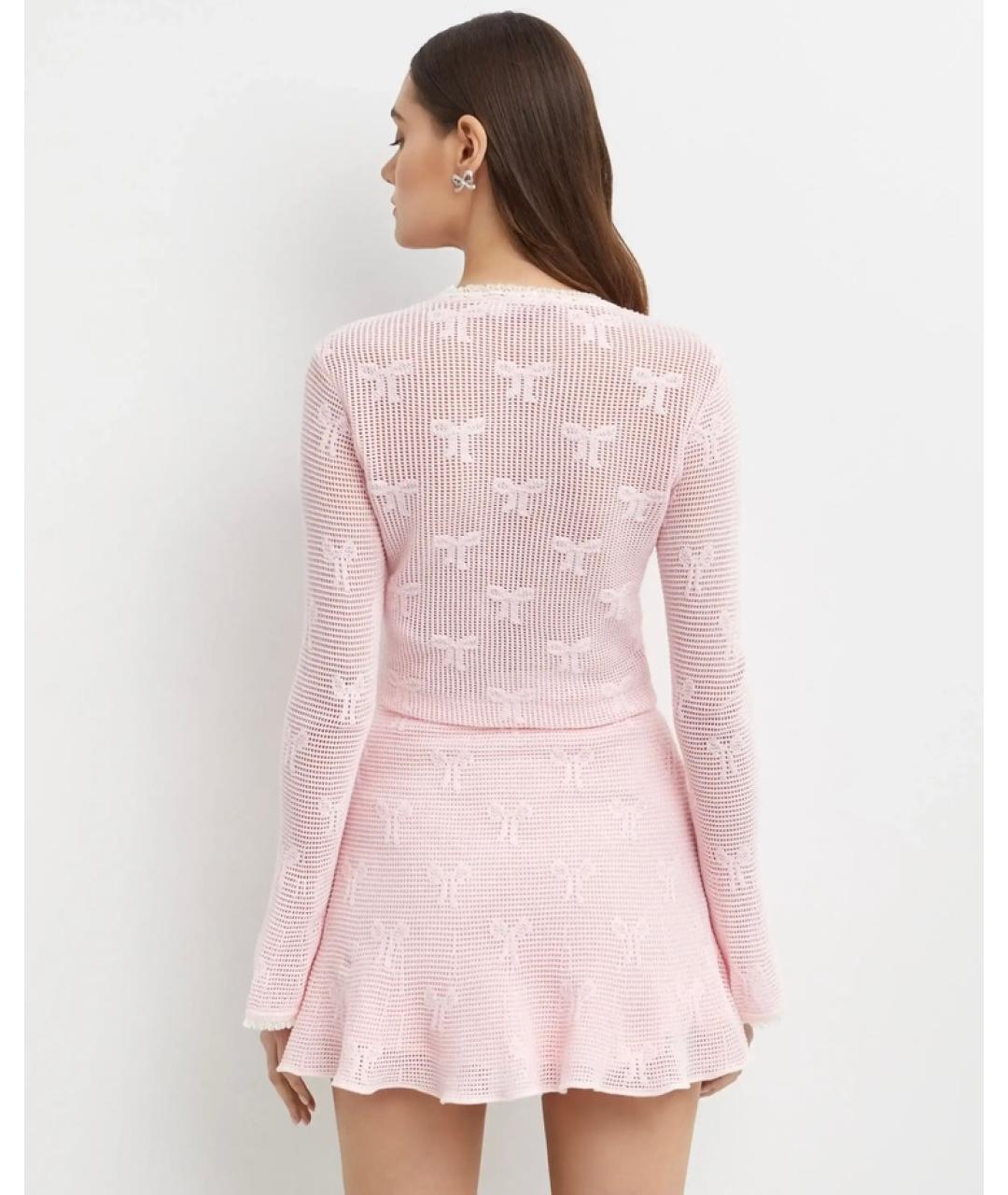 SELF-PORTRAIT Розовый кардиган, фото 8