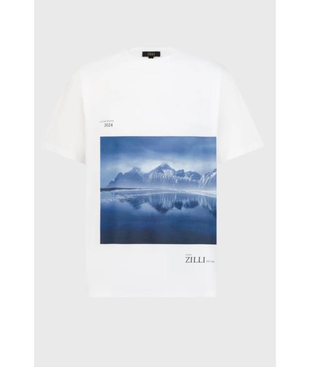 ZILLI Белая хлопковая футболка, фото 9