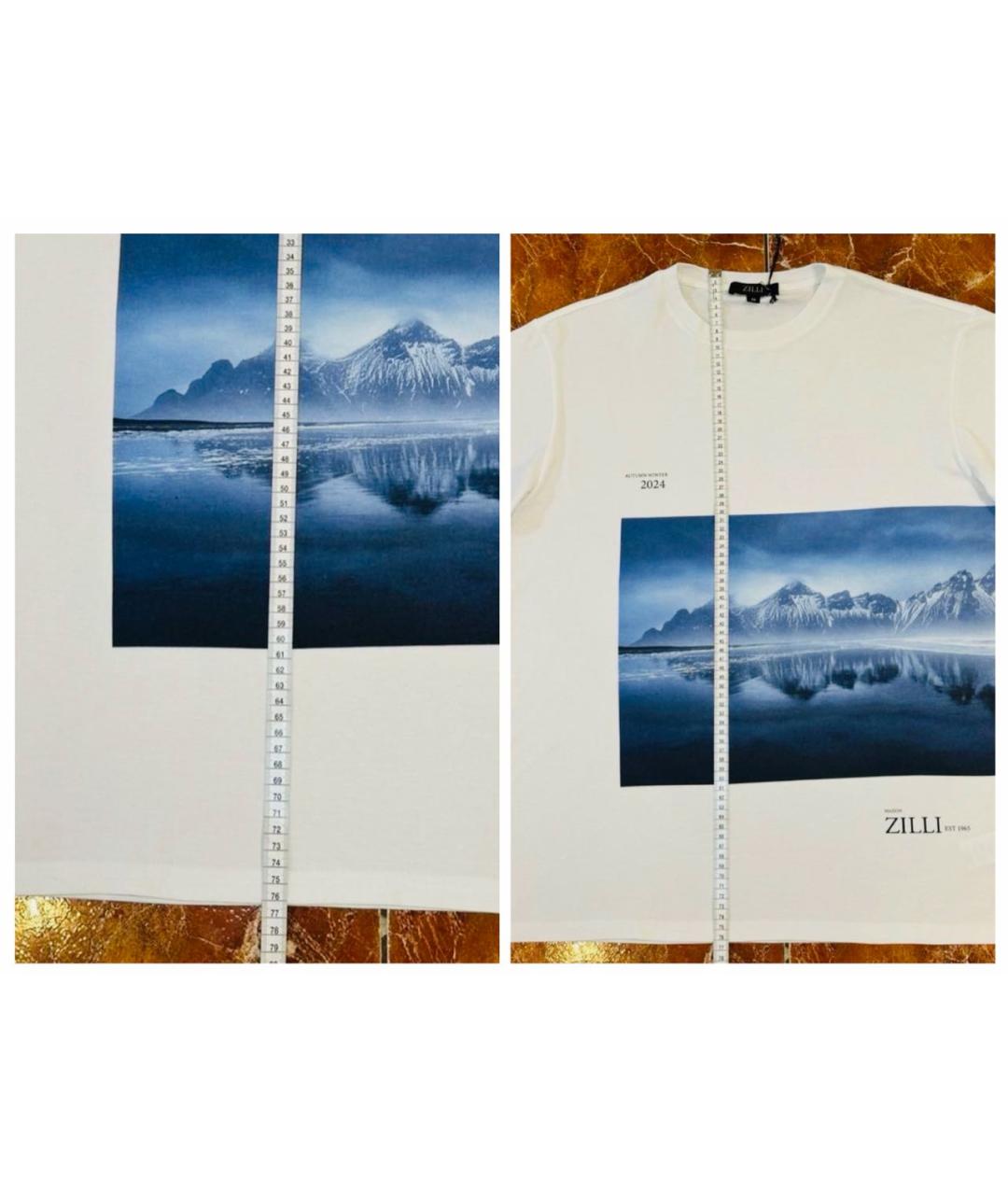 ZILLI Белая хлопковая футболка, фото 7