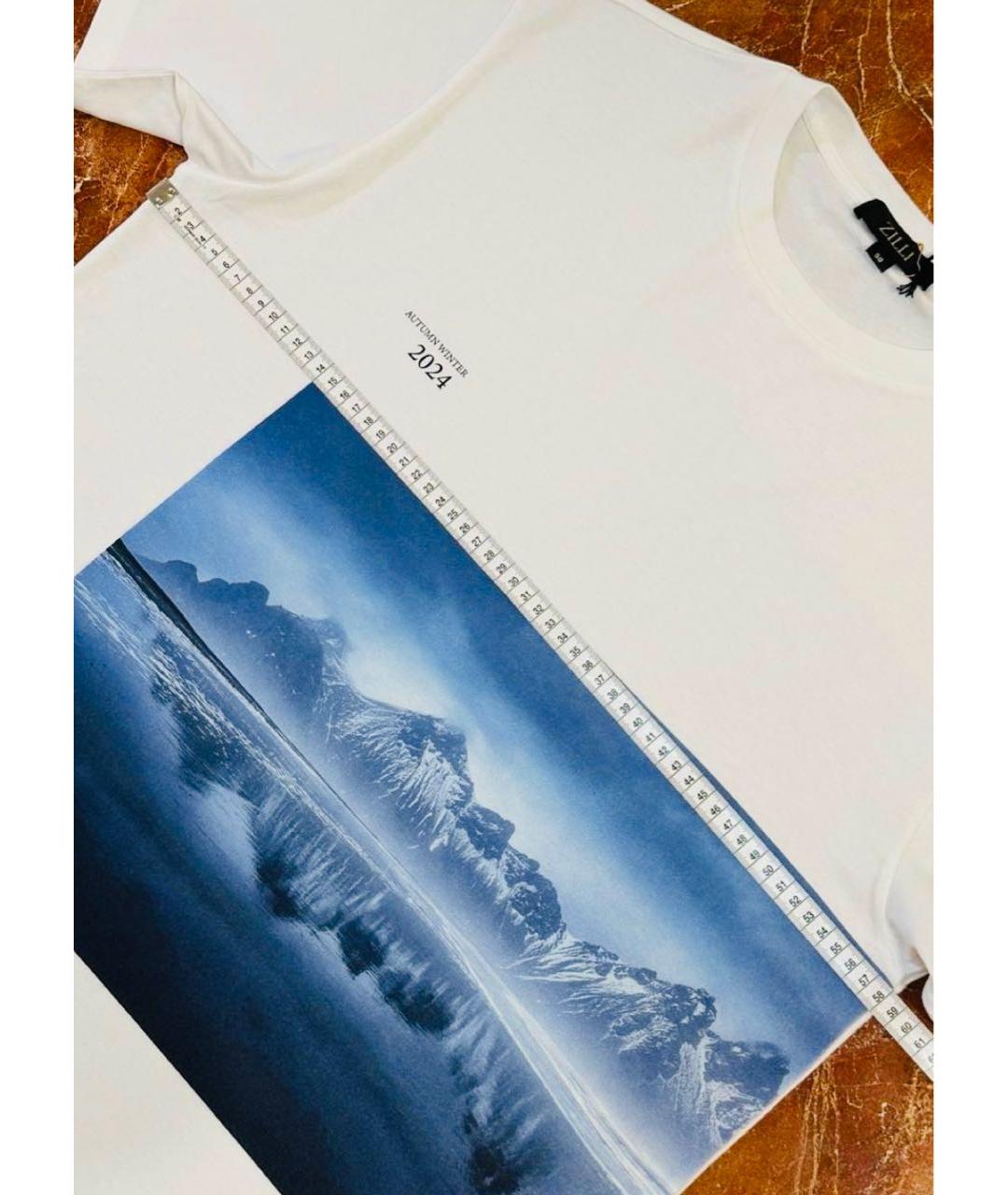 ZILLI Белая хлопковая футболка, фото 6