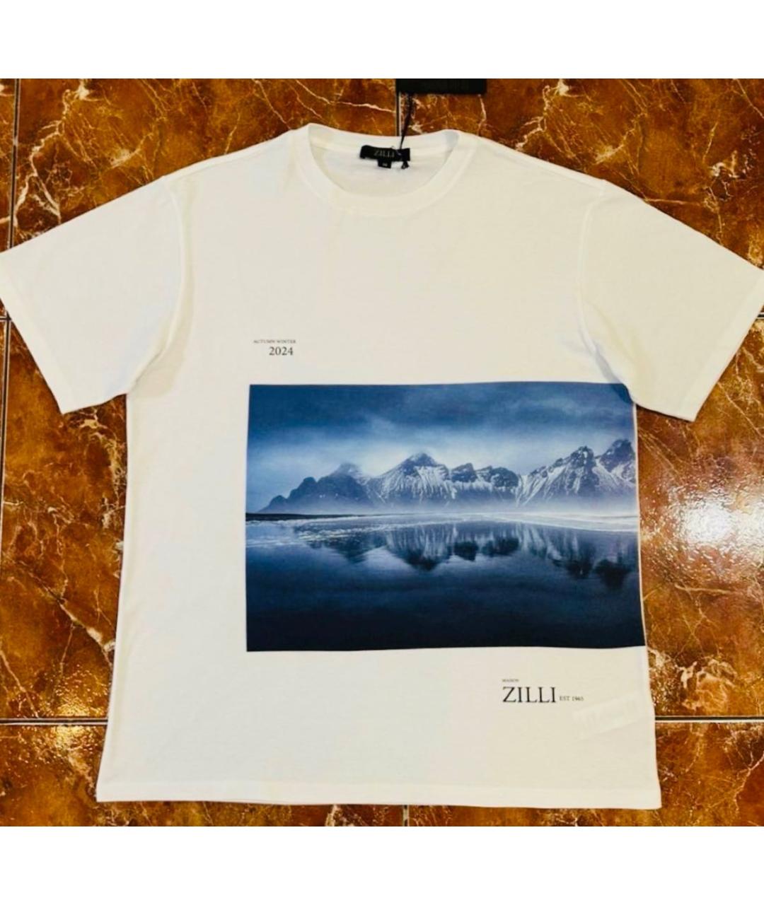 ZILLI Белая хлопковая футболка, фото 4