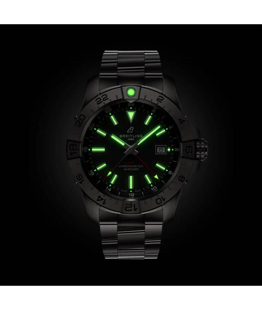 BREITLING Серебряные металлические часы, фото 6