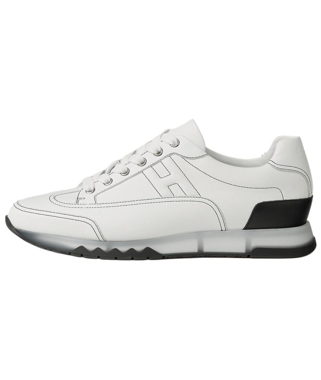 HERMES Белые низкие кроссовки / кеды, фото 4