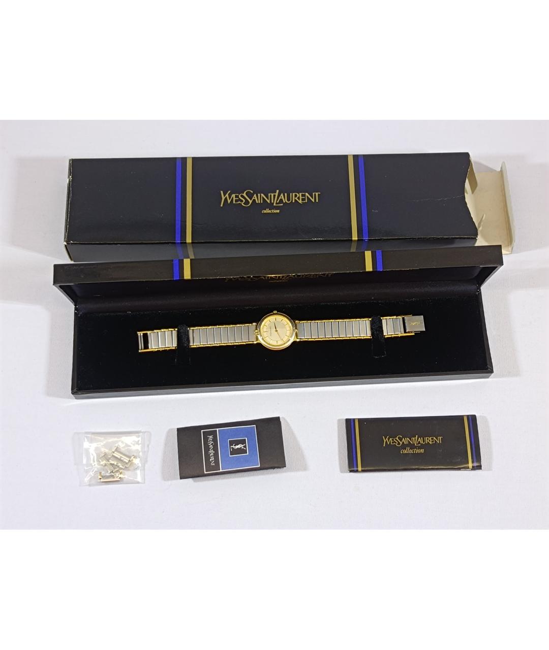 SAINT LAURENT Серебряные металлические часы, фото 8