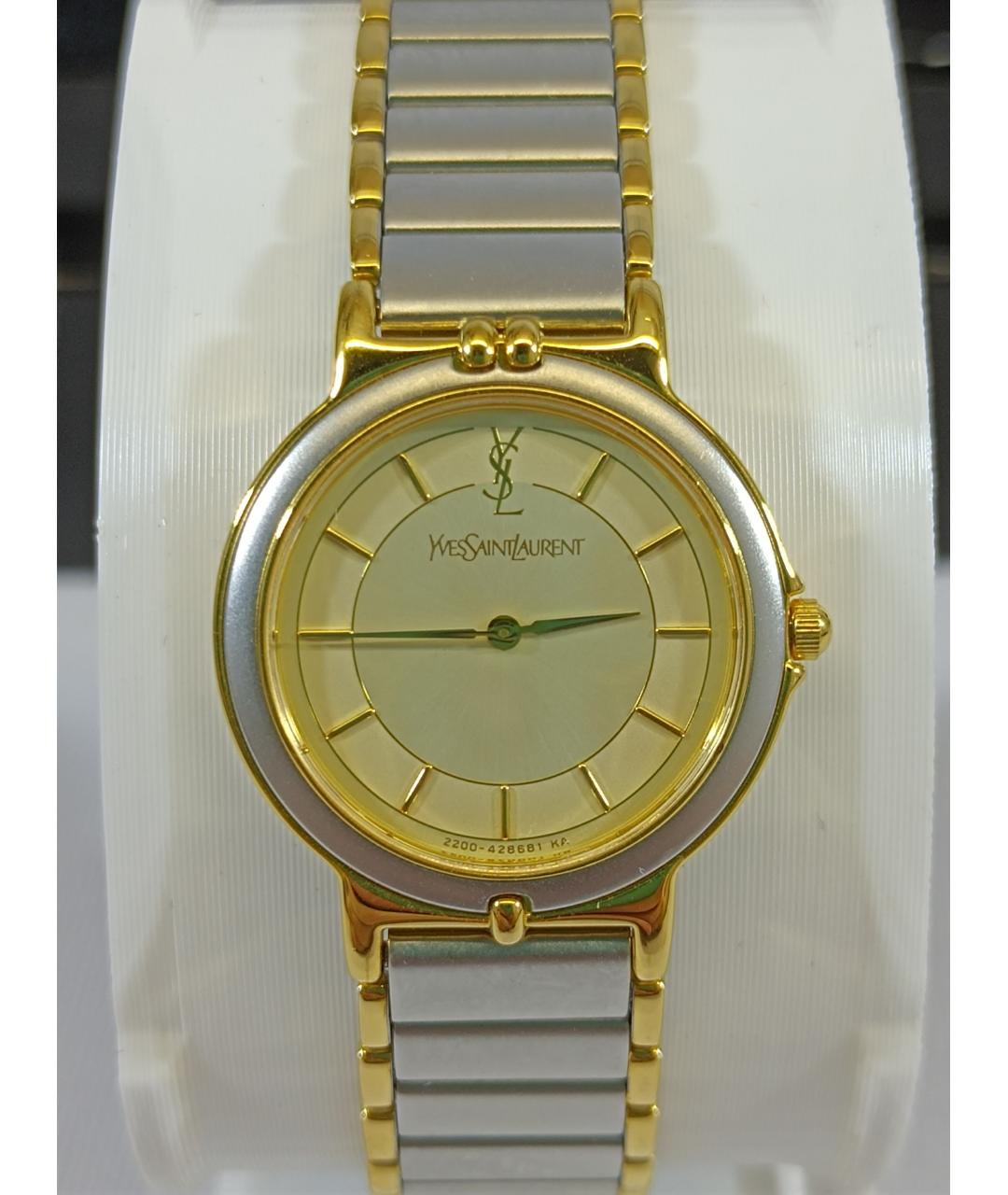 SAINT LAURENT Серебряные металлические часы, фото 2