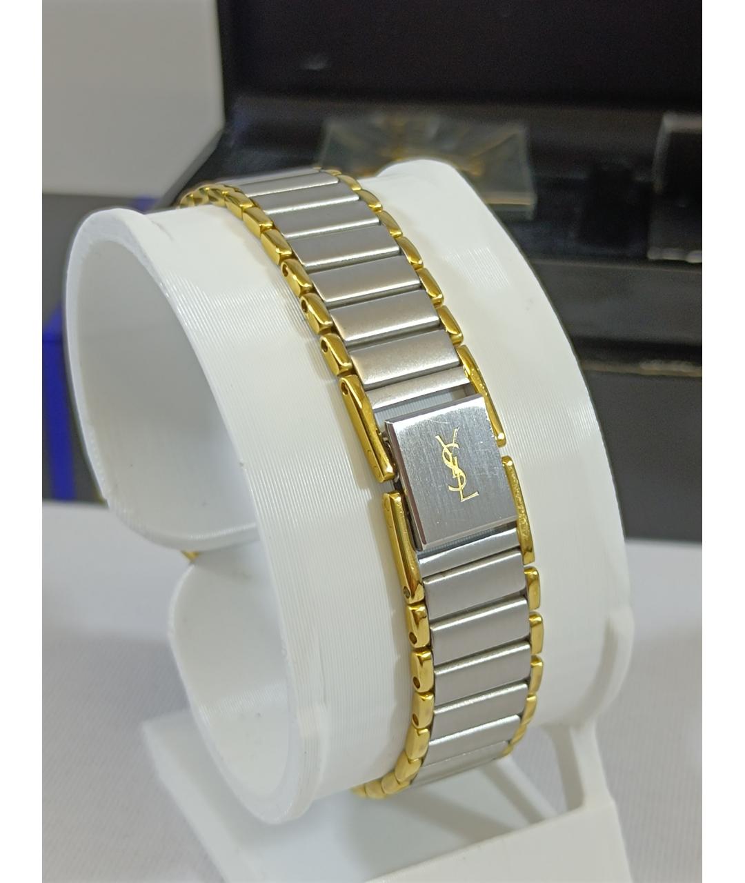 SAINT LAURENT Серебряные металлические часы, фото 5