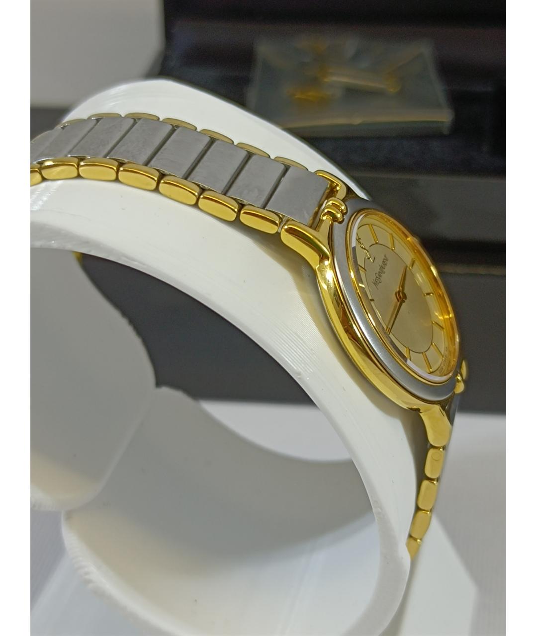 SAINT LAURENT Серебряные металлические часы, фото 4