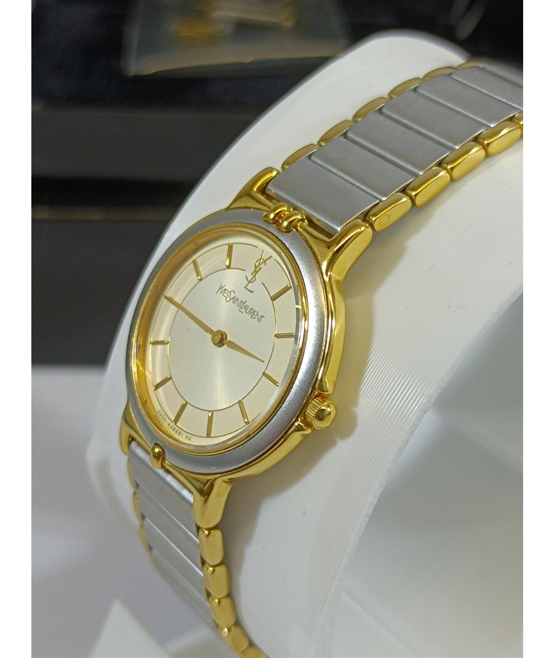 SAINT LAURENT Серебряные металлические часы, фото 3