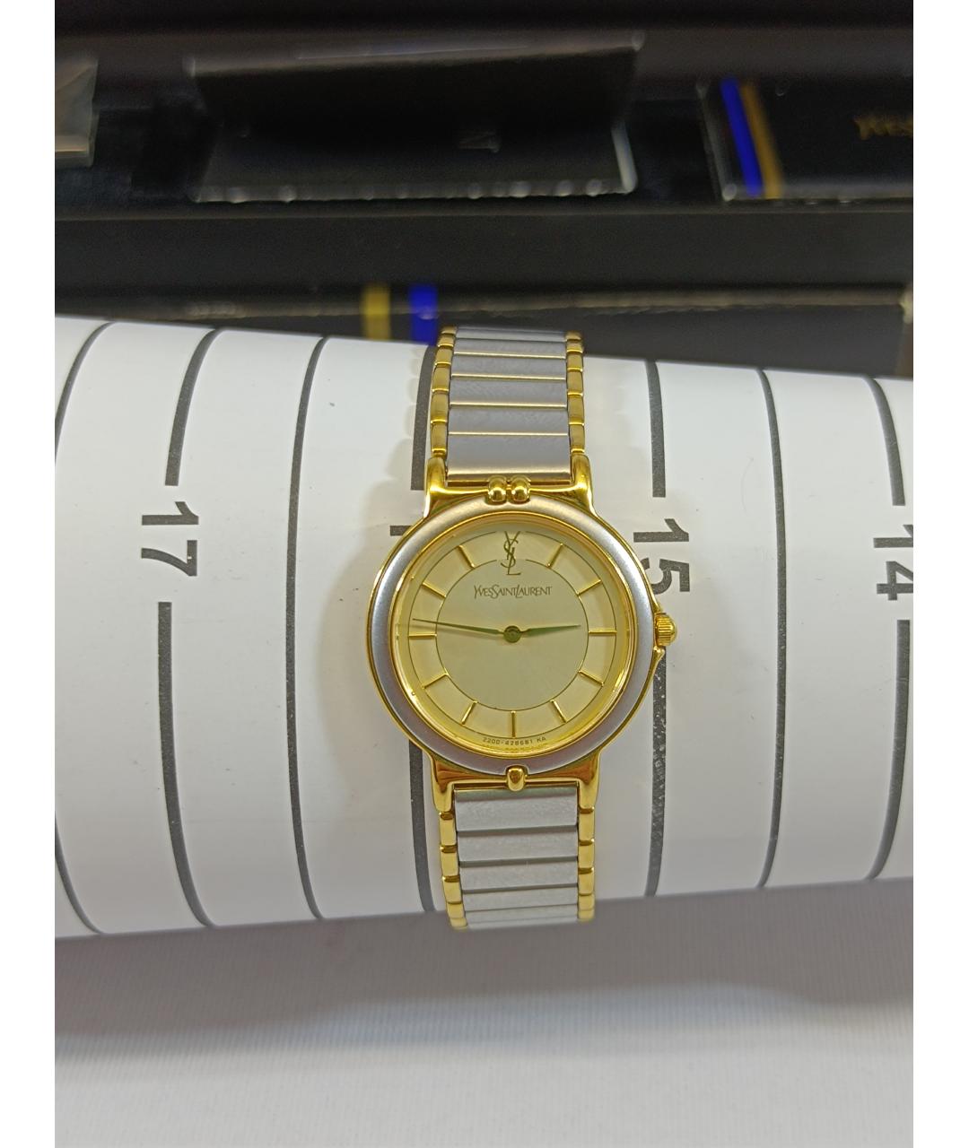 SAINT LAURENT Серебряные металлические часы, фото 6