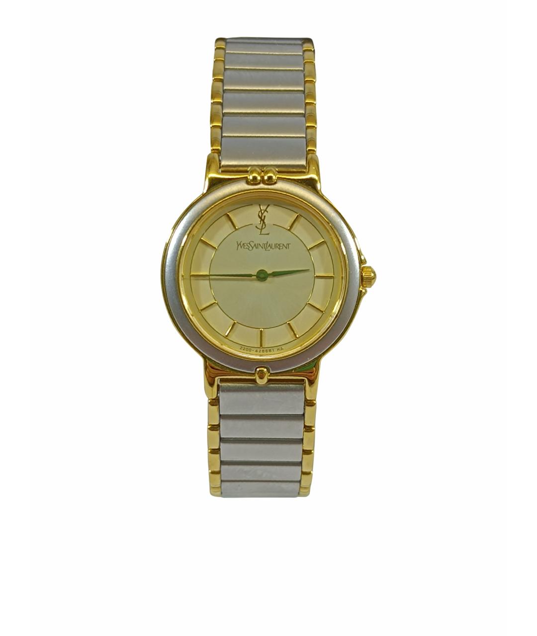 SAINT LAURENT Серебряные металлические часы, фото 1