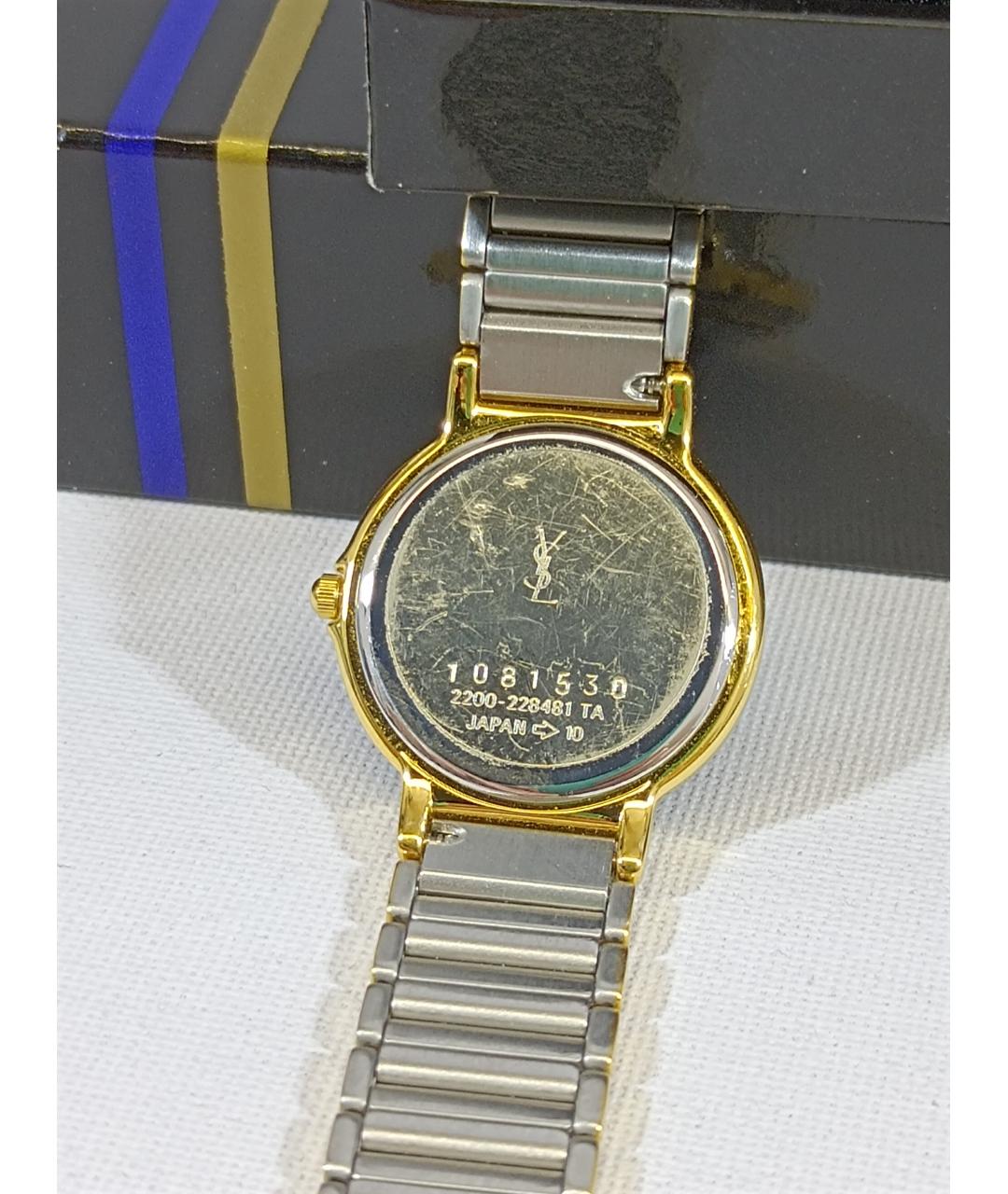 SAINT LAURENT Серебряные металлические часы, фото 9