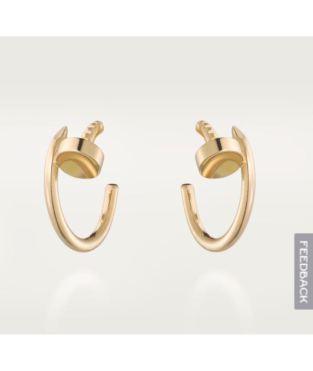 CARTIER Золотые серьги из желтого золота, фото 4