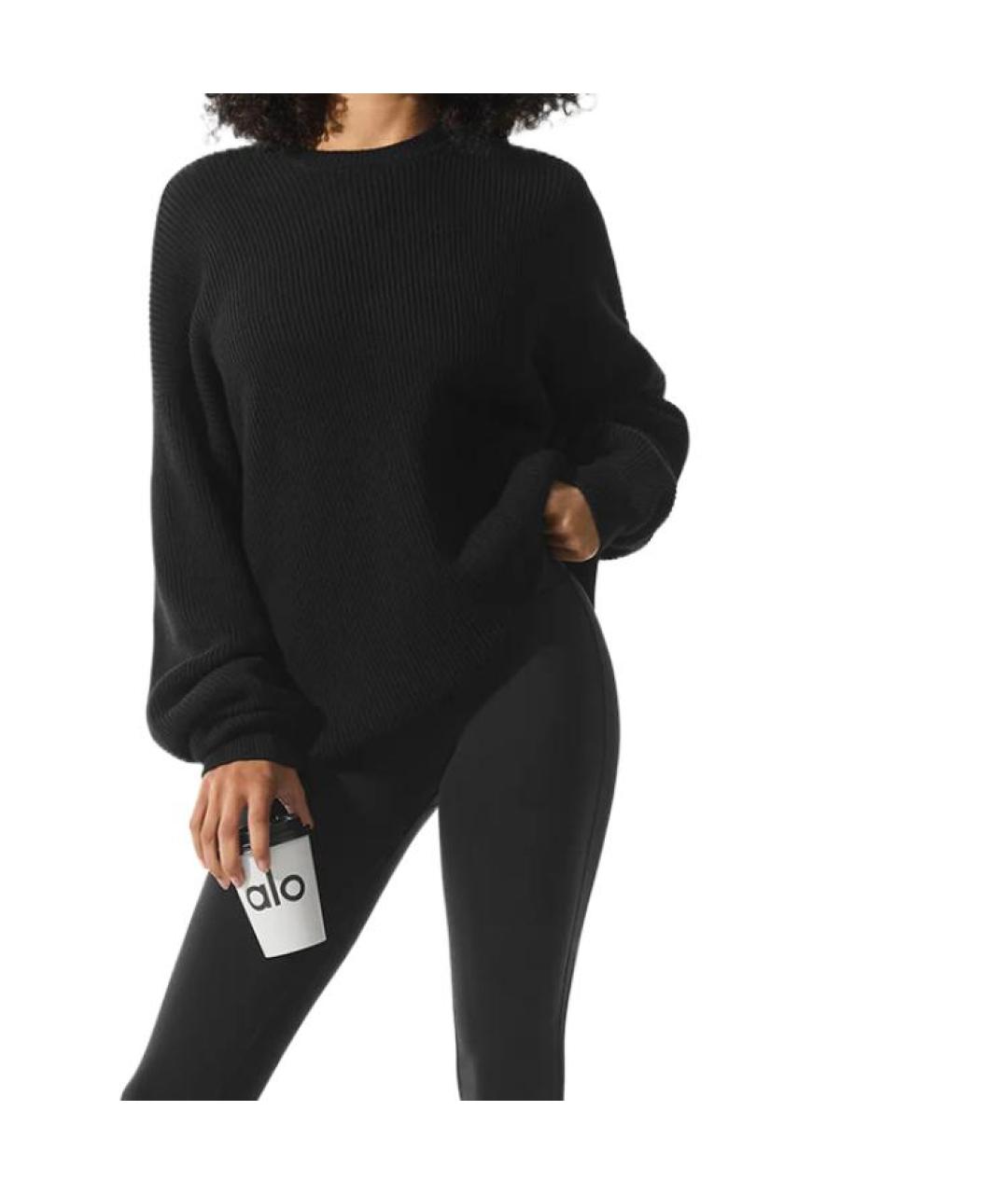 ALO YOGA Черный джемпер / свитер, фото 3