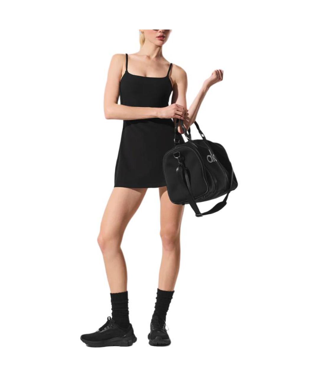 ALO YOGA Черная майка, фото 3