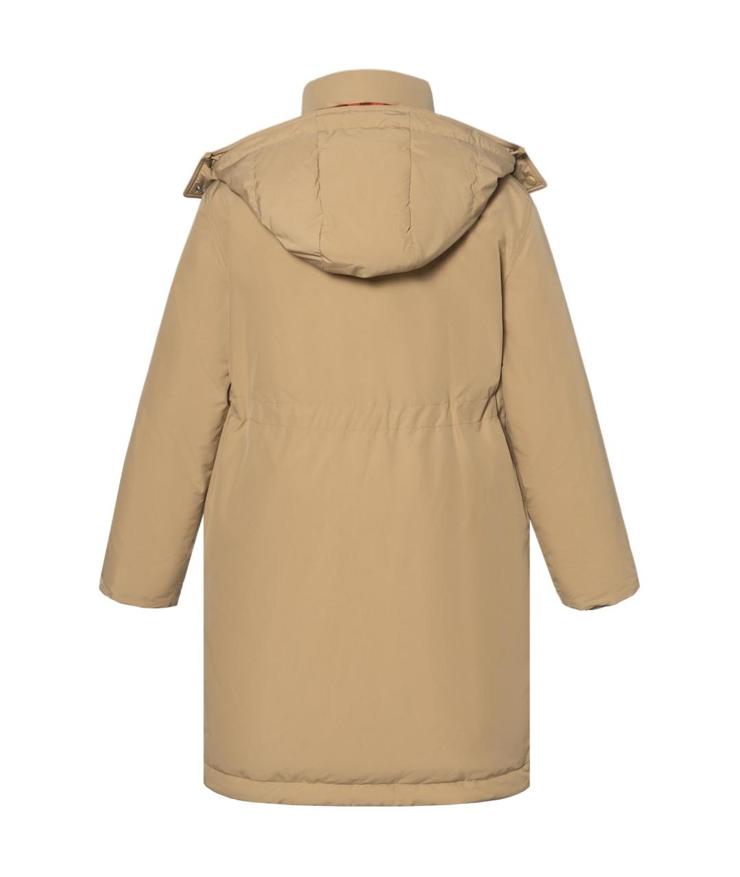 BURBERRY Бежевый пуховик, фото 3