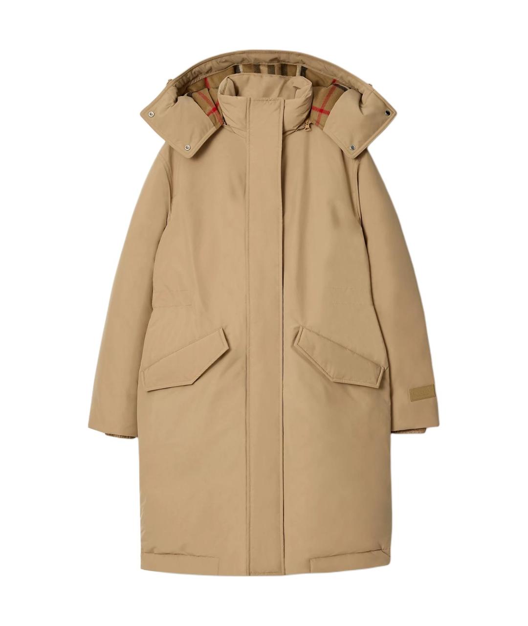 BURBERRY Бежевый пуховик, фото 1