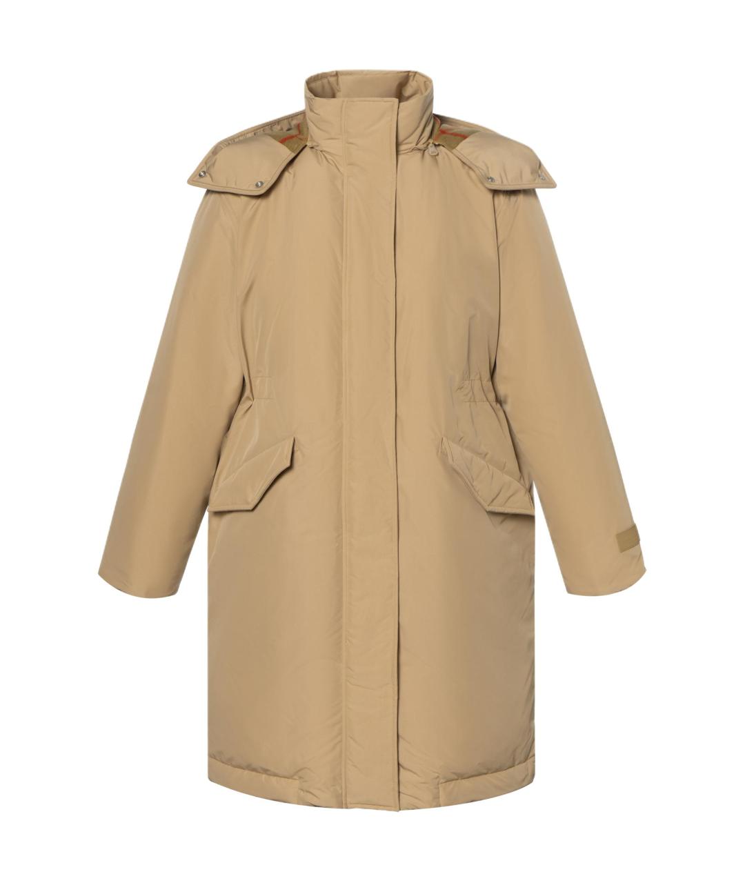BURBERRY Бежевый пуховик, фото 2