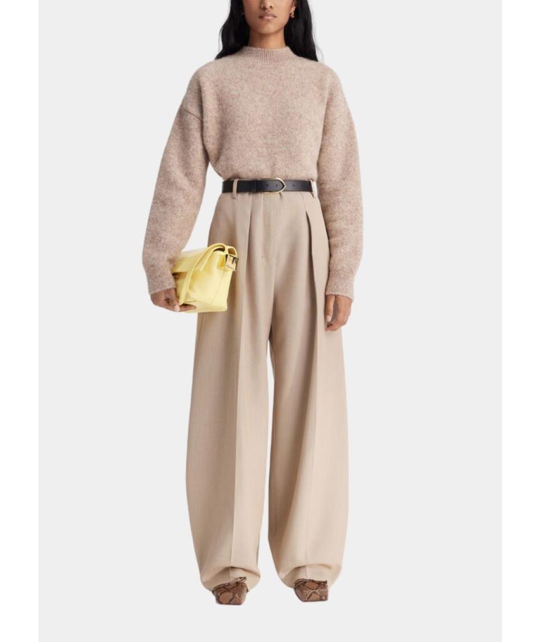 JACQUEMUS Бежевый шерстяной джемпер / свитер, фото 3