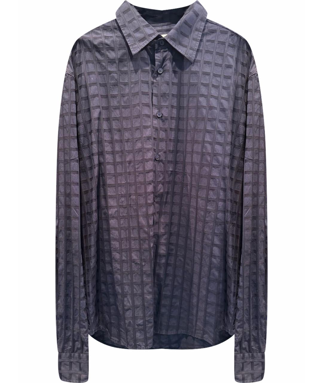 ARMANI EXCHANGE Темно-синяя хлопковая кэжуал рубашка, фото 1