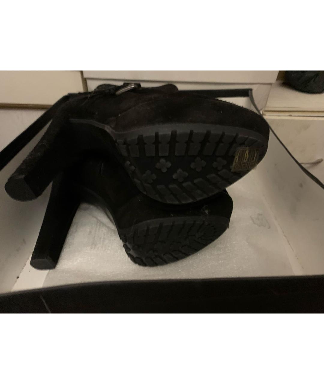 JOHN RICHMOND Черные замшевые ботильоны, фото 5