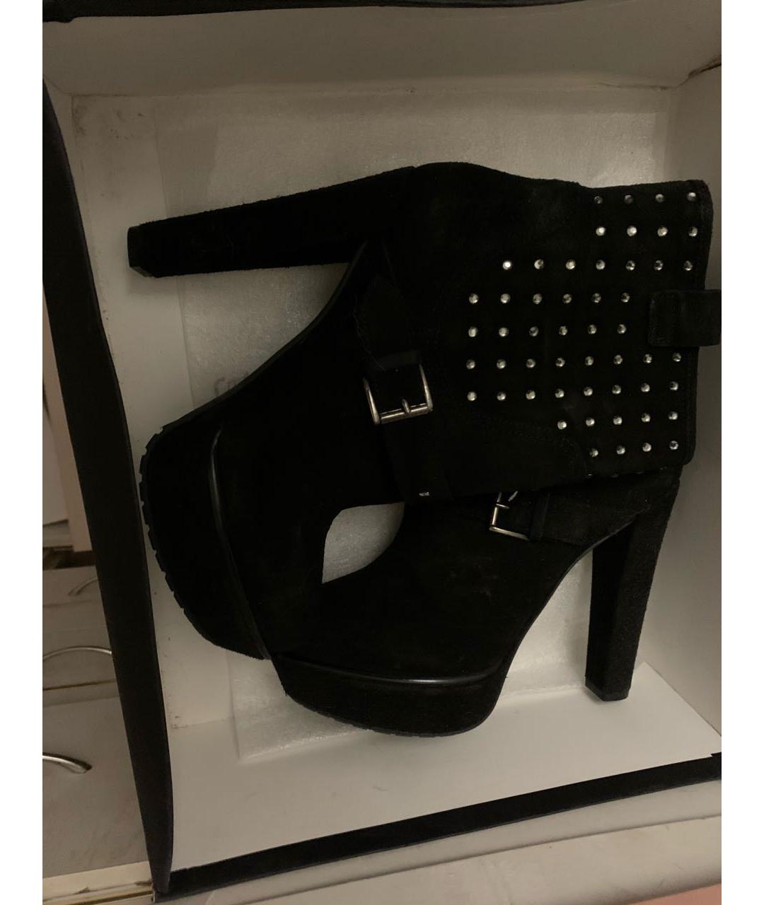 JOHN RICHMOND Черные замшевые ботильоны, фото 6