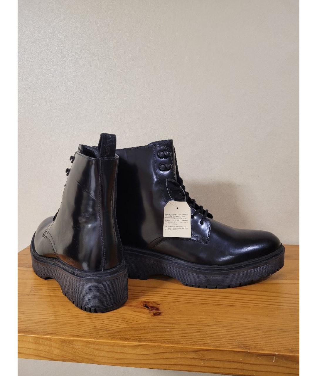 LEVI'S Черные кожаные ботинки, фото 3