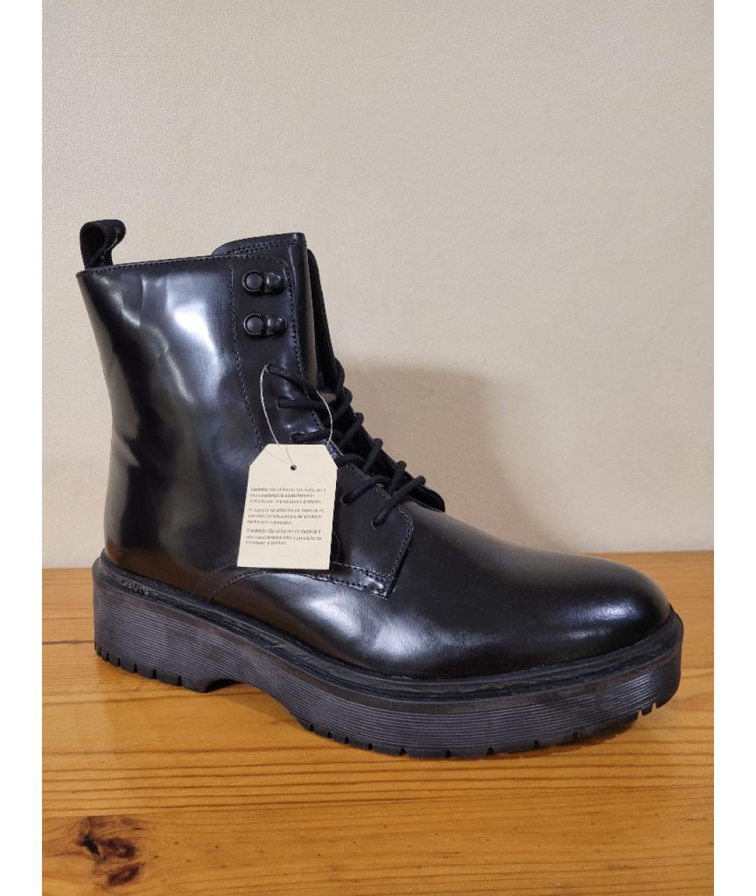 LEVI'S Черные кожаные ботинки, фото 2