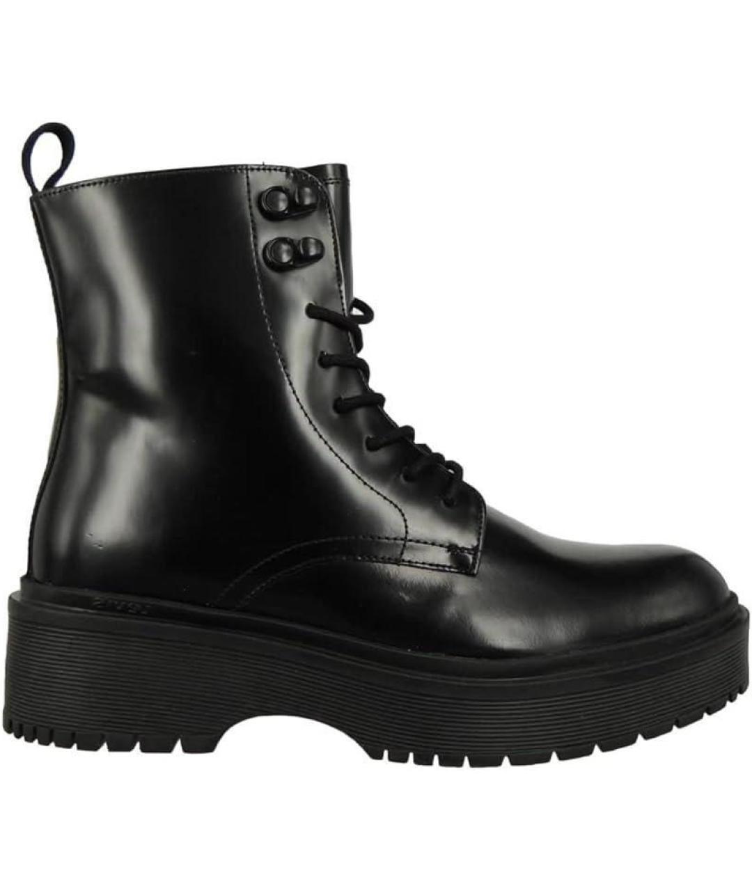 LEVI'S Черные кожаные ботинки, фото 1