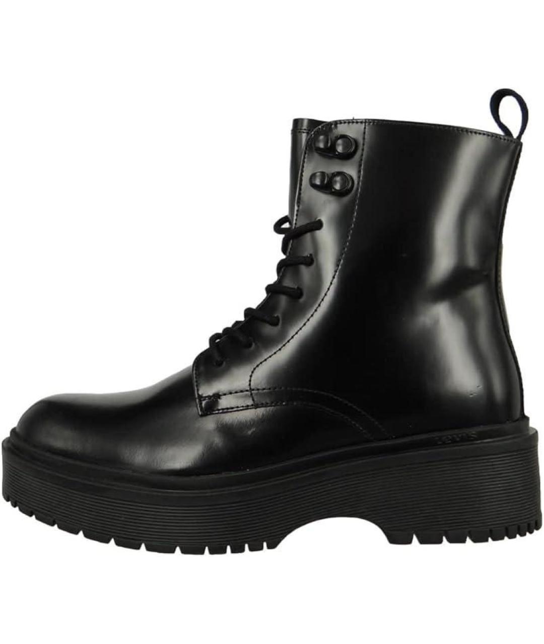 LEVI'S Черные кожаные ботинки, фото 7