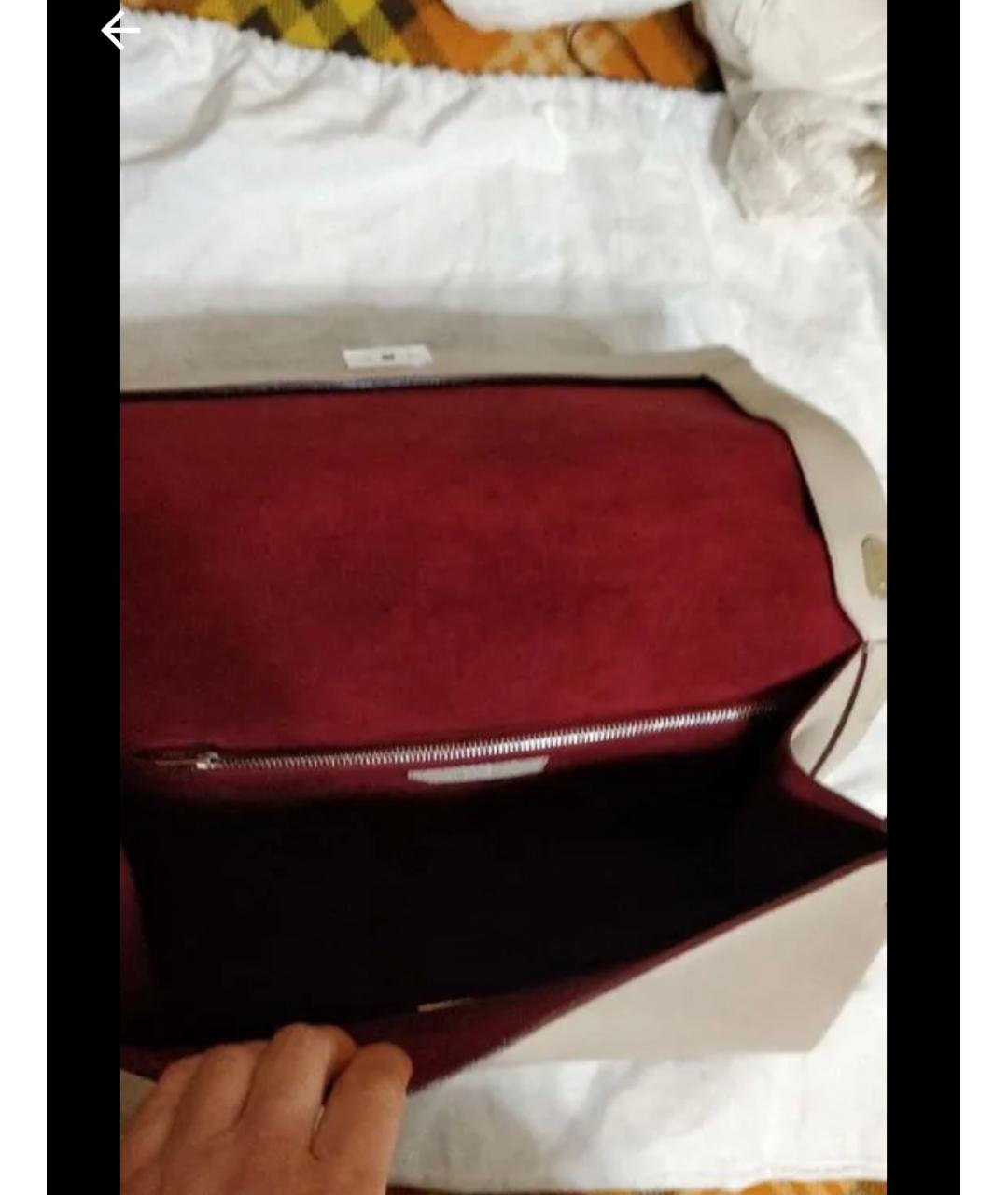 BALLY Бежевая кожаная сумка через плечо, фото 4