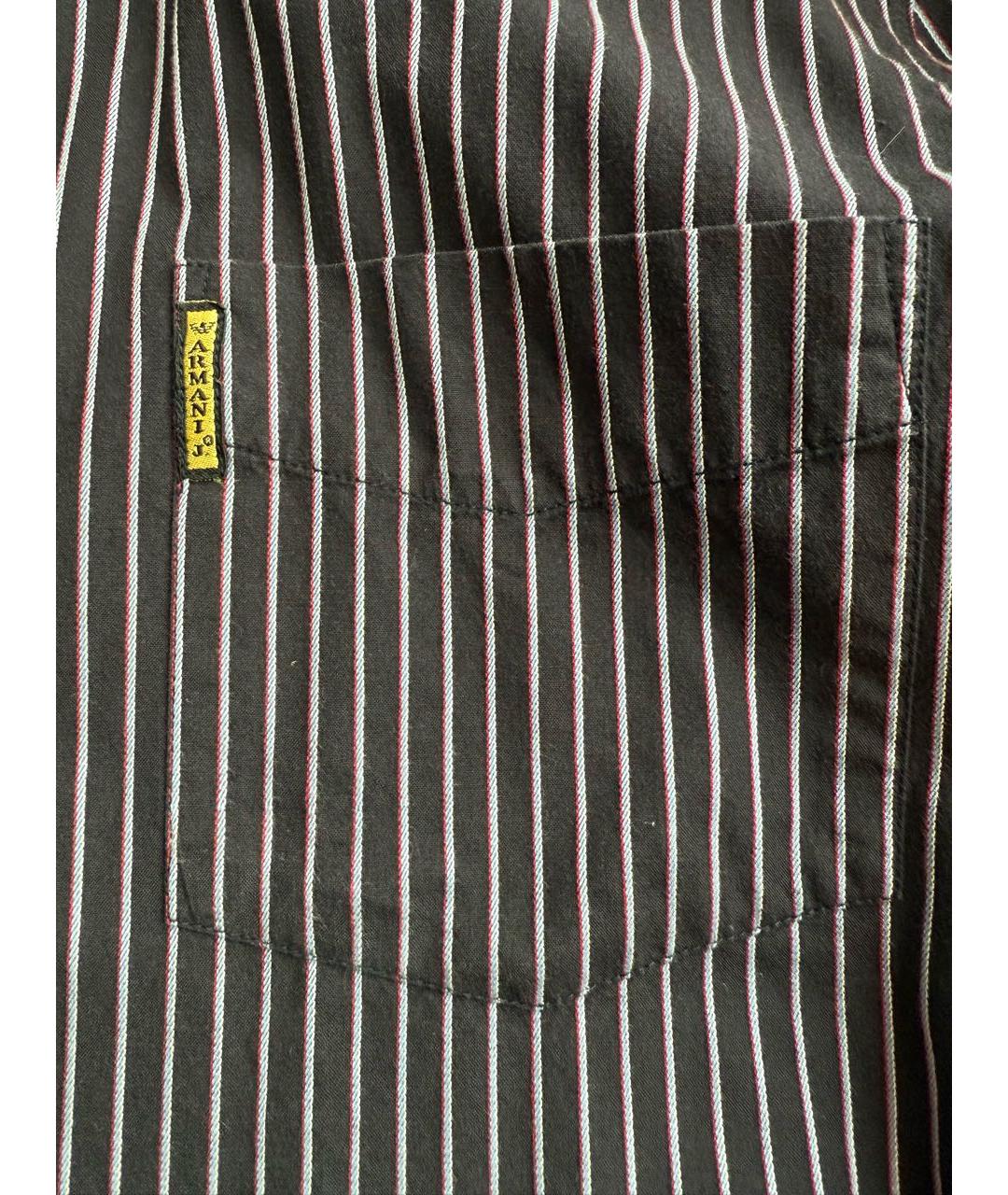 ARMANI JEANS Темно-синяя хлопковая кэжуал рубашка, фото 6