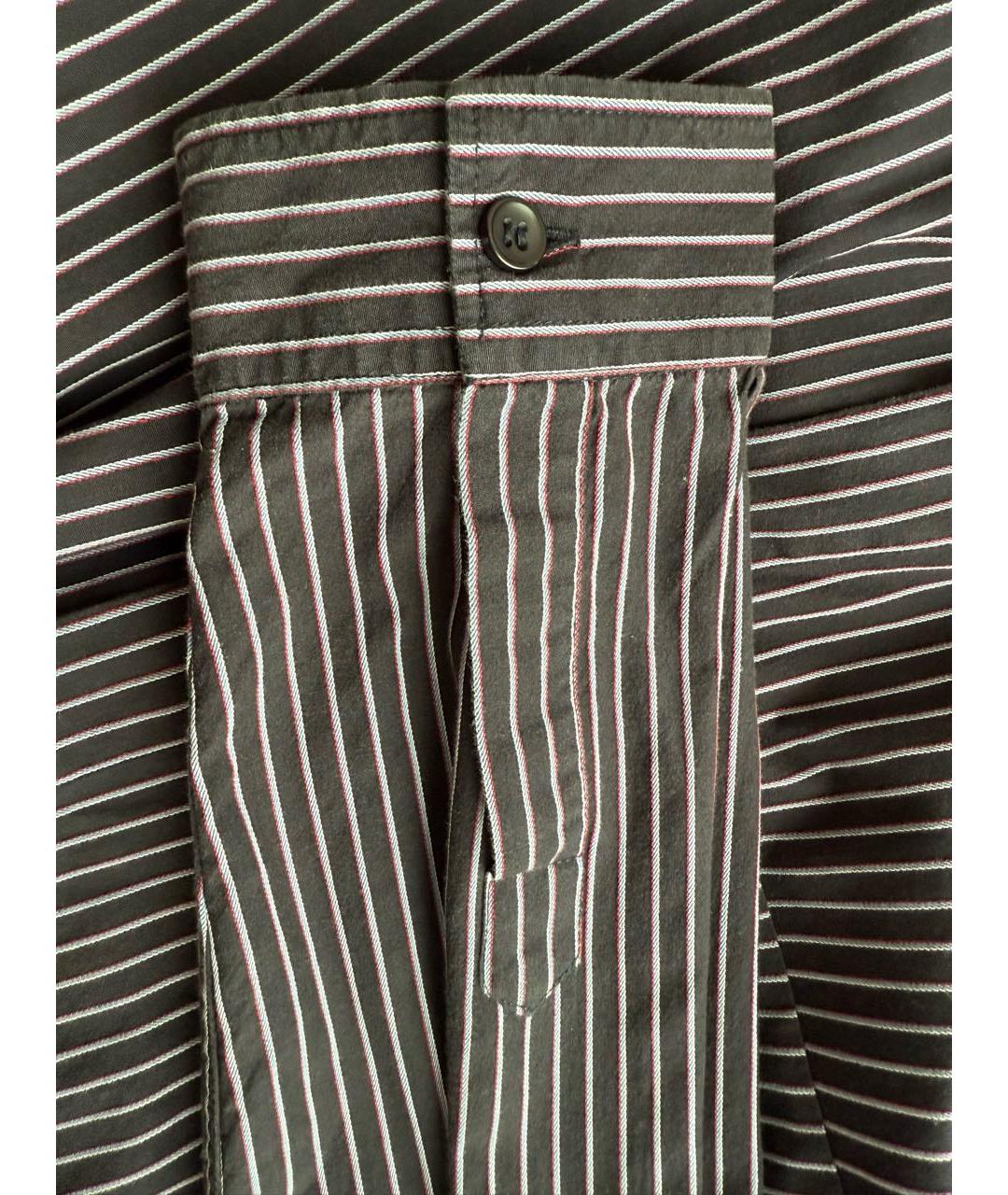 ARMANI JEANS Темно-синяя хлопковая кэжуал рубашка, фото 7