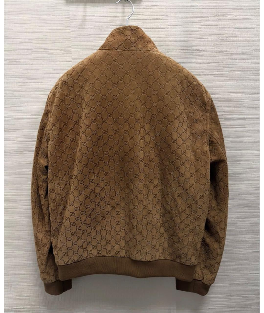 GUCCI Коричневая замшевая куртка, фото 8