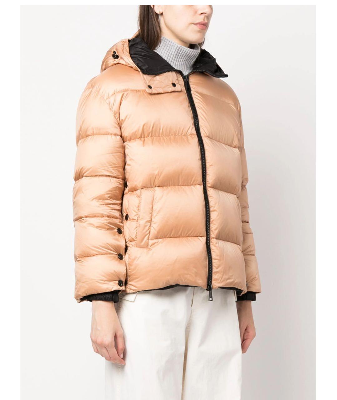 ERMANNO FIRENZE Золотой полиэстеровый пуховик, фото 2