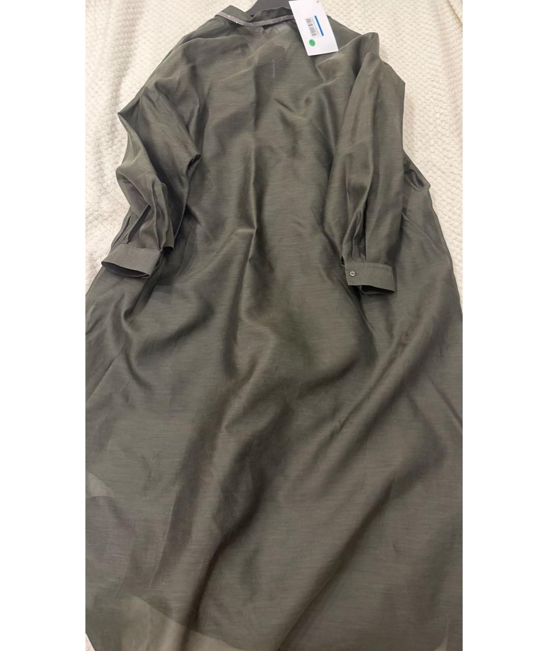 FABIANA FILIPPI Зеленые шелковое платье, фото 5