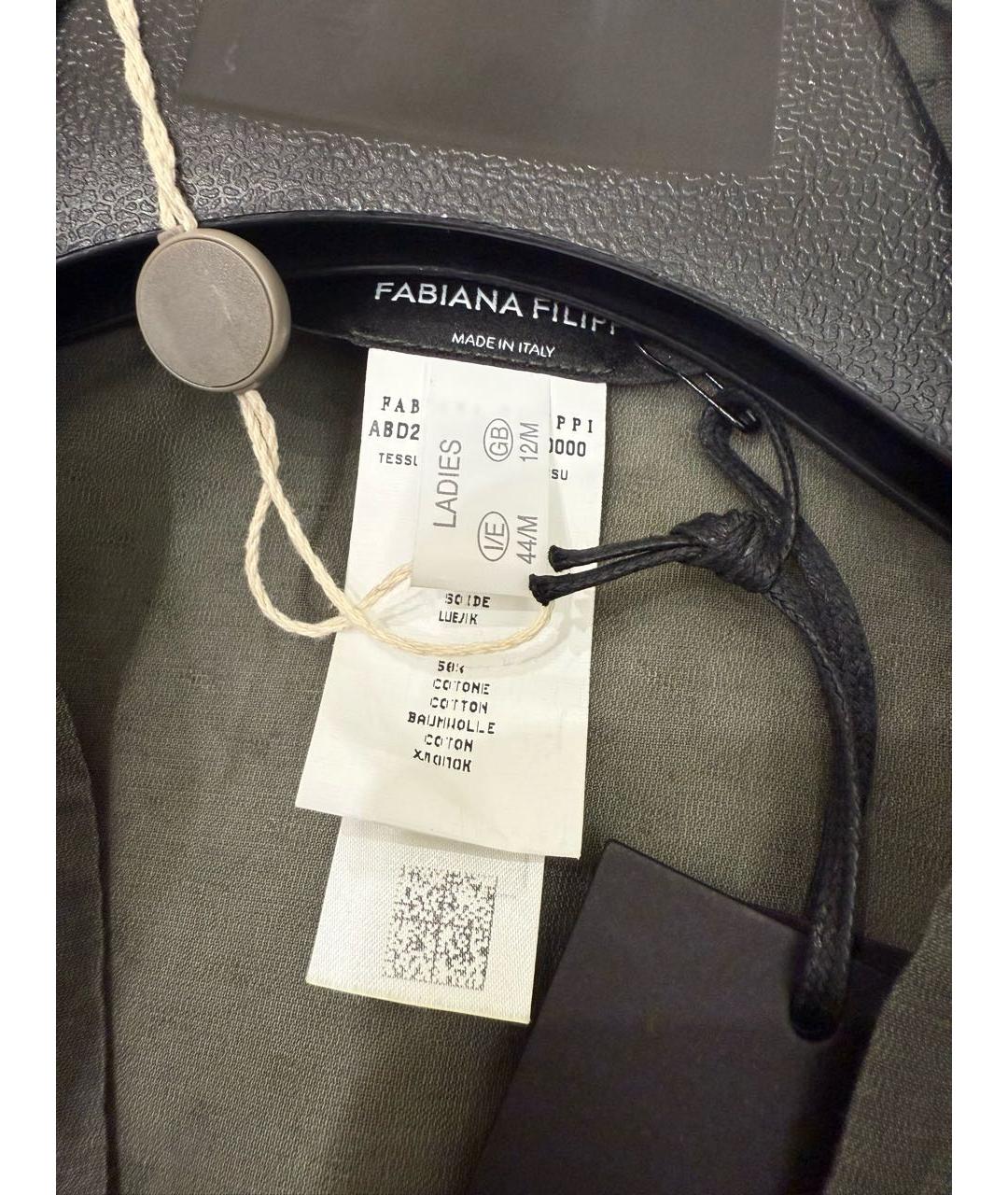 FABIANA FILIPPI Зеленые шелковое платье, фото 4