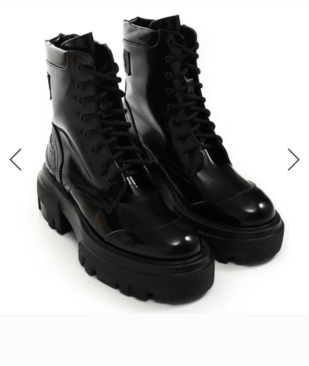 MSGM Черные кожаные ботинки, фото 2