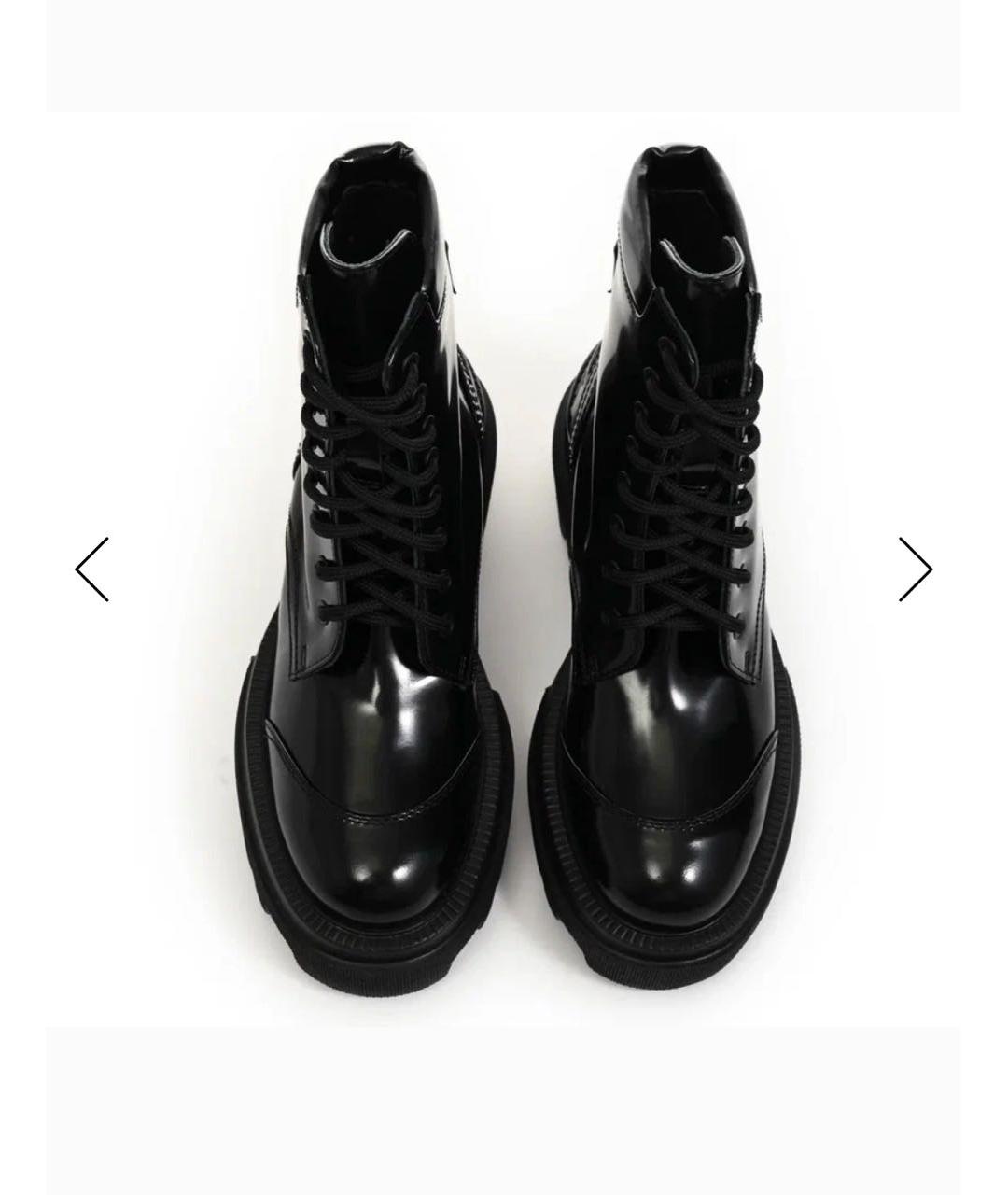 MSGM Черные кожаные ботинки, фото 3